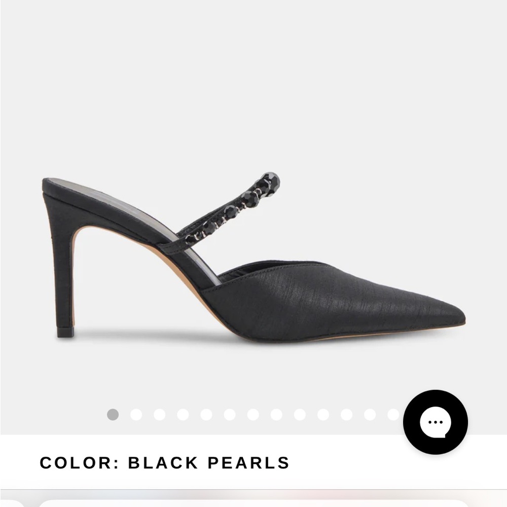 NWT Dolce Vida Kinika Sandal “black pearls”